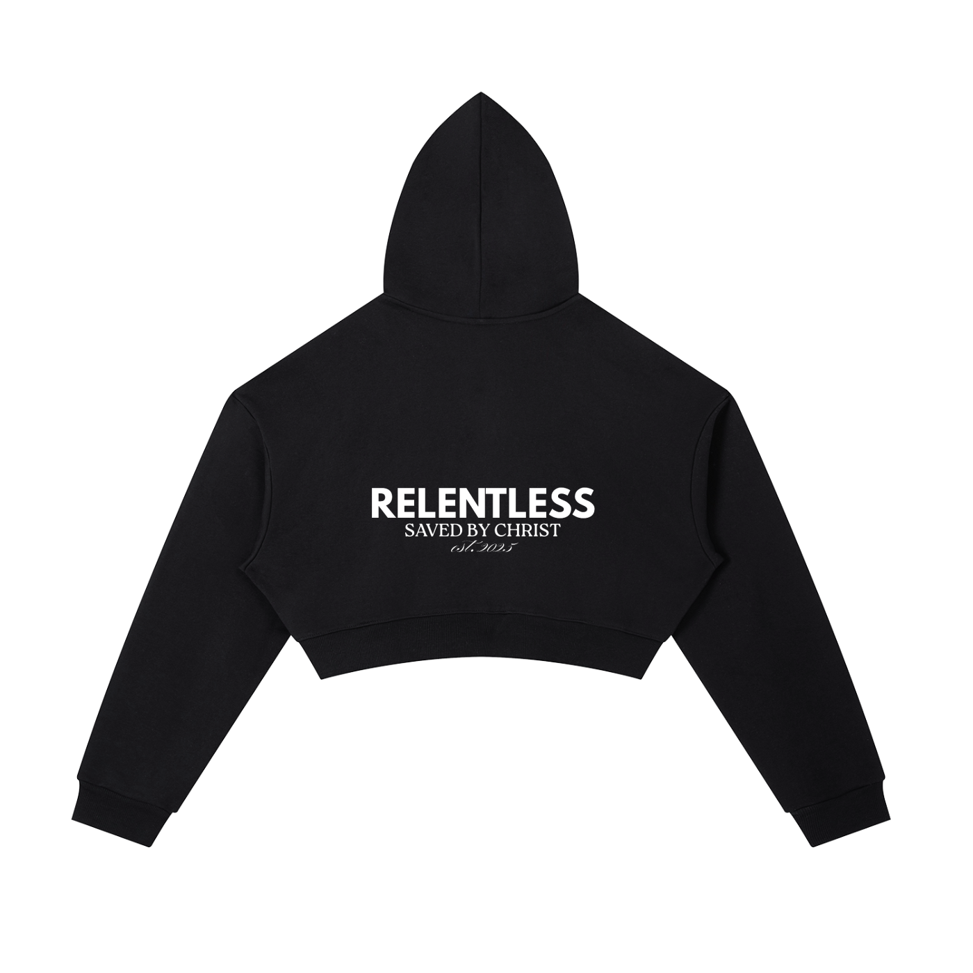 Essential Cropped Zip-Up Hoodie