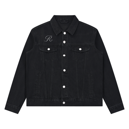 Unisex Vintage Wash Denim Jacket