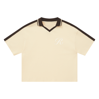 Unisex Color Block Polo Shirt