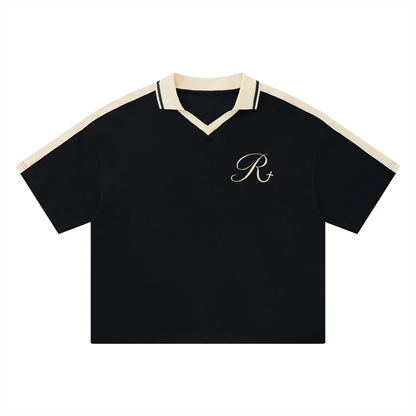 Unisex Color Block Polo Shirt