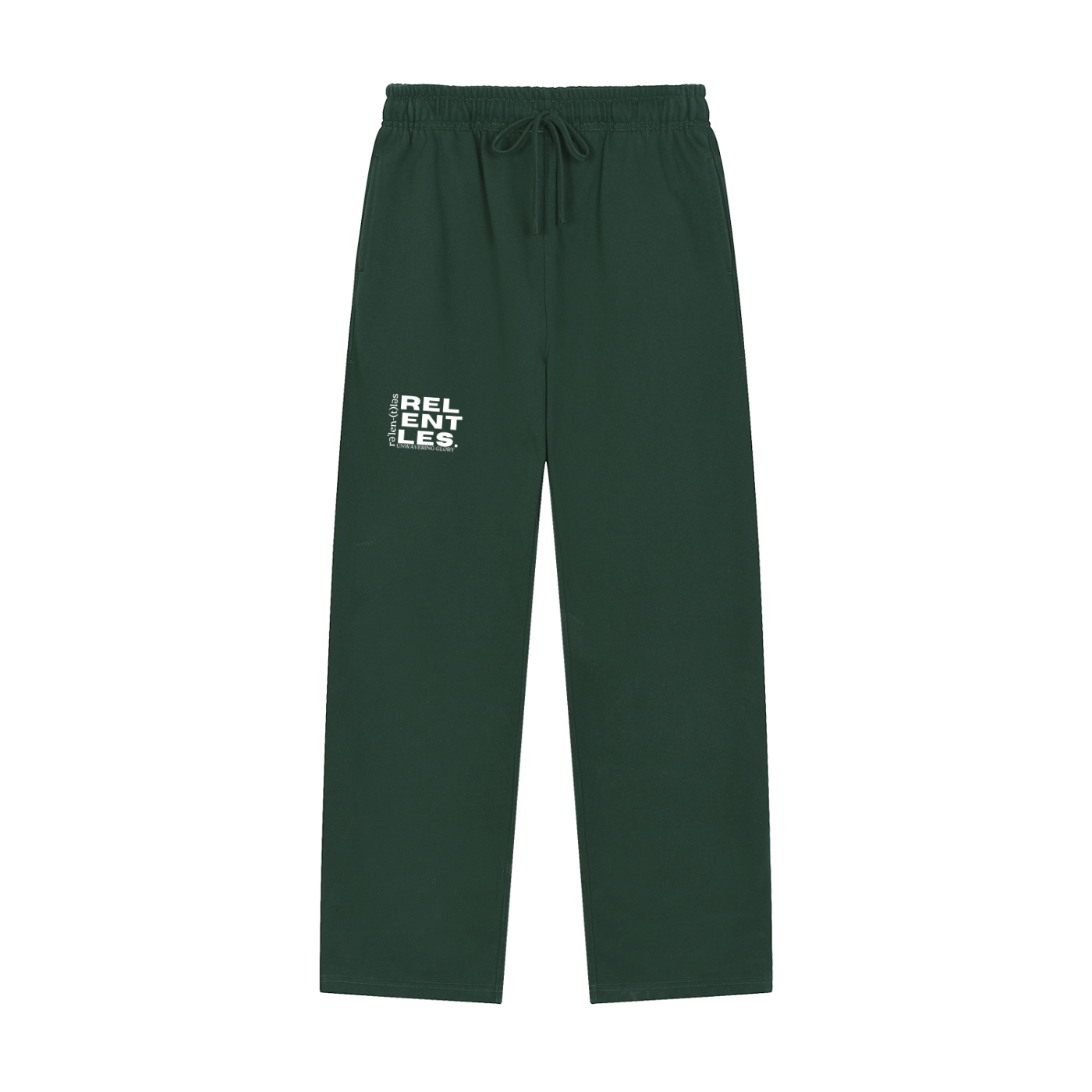 Solid Color Straight-Leg Sweatpants