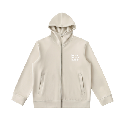 Essential Heavyweight High Neck  Zip-Up Hoodie