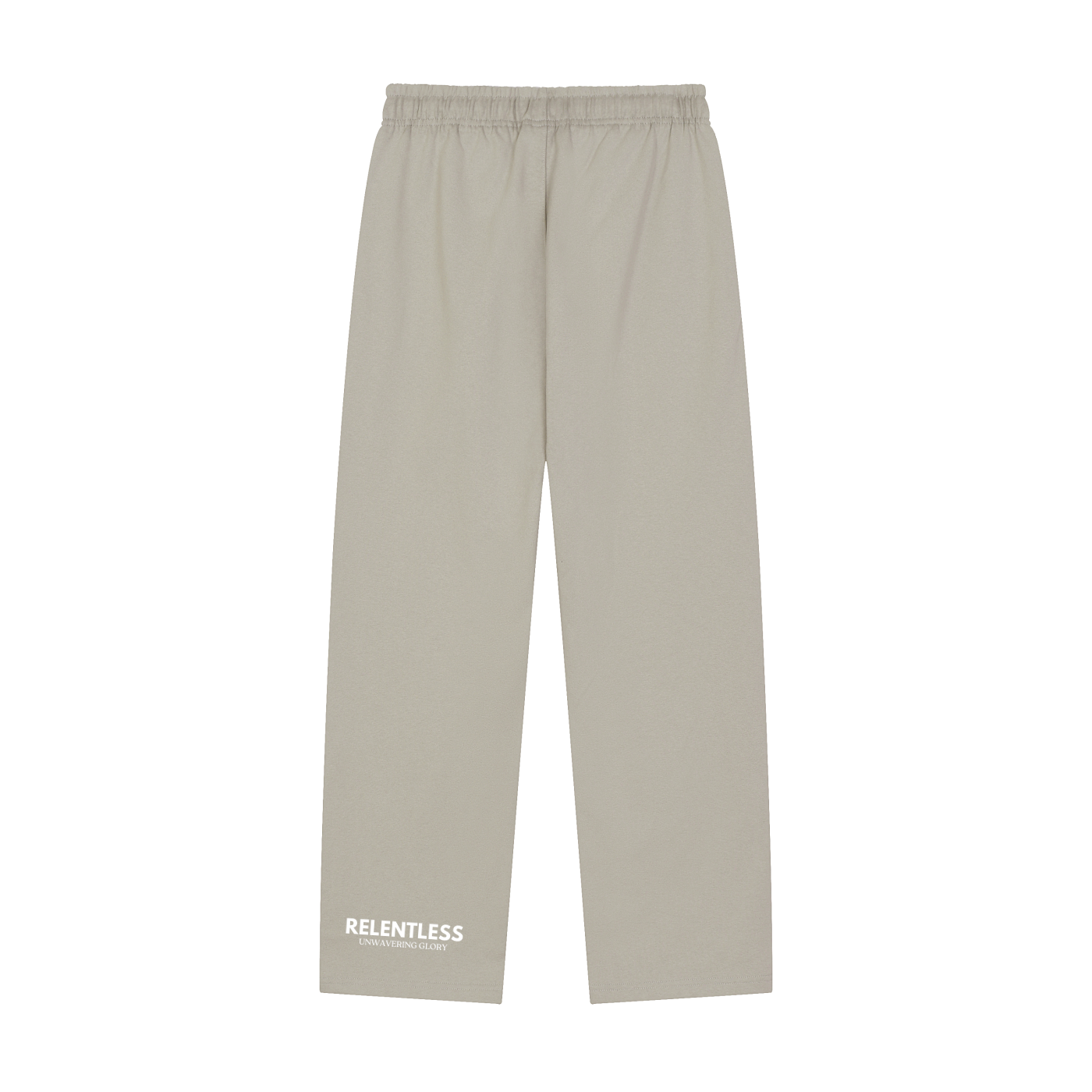 Solid Color Straight-Leg Sweatpants
