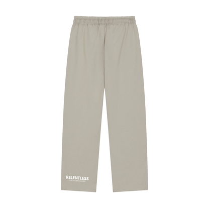 Solid Color Straight-Leg Sweatpants