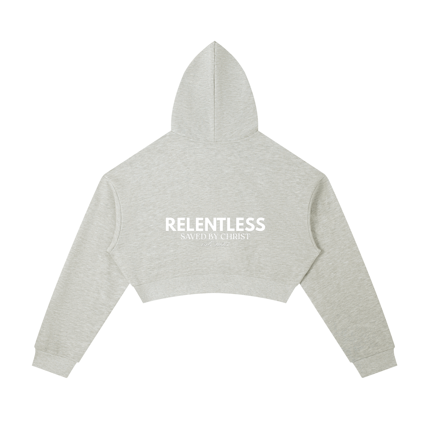 Essential Cropped Zip-Up Hoodie