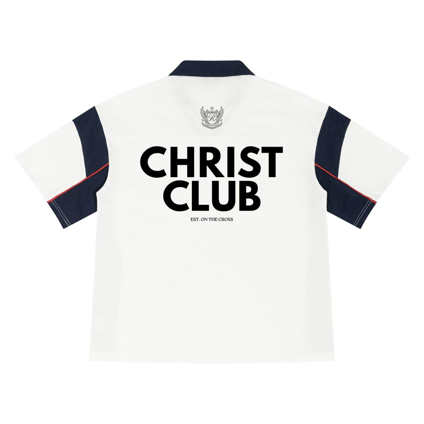 Unisex Boxy Color Block Polo Shirt