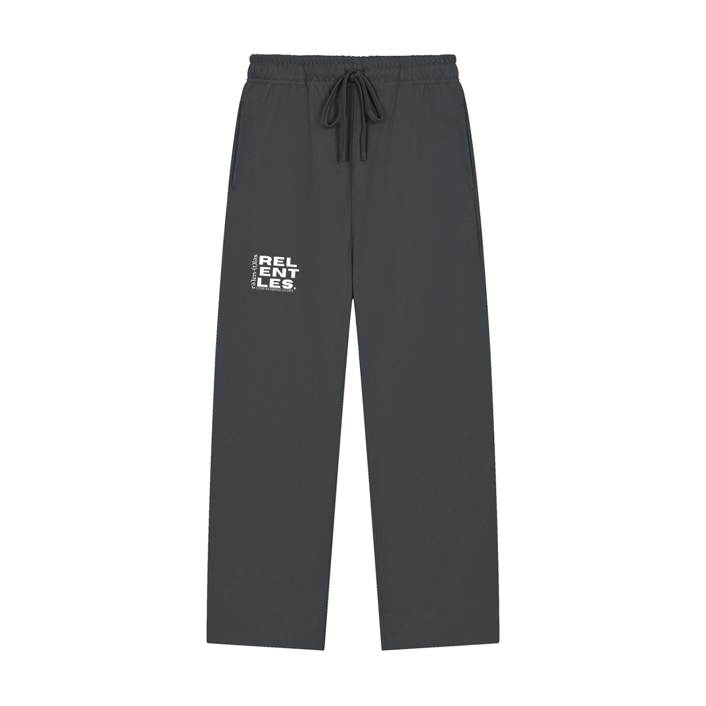 Solid Color Straight-Leg Sweatpants