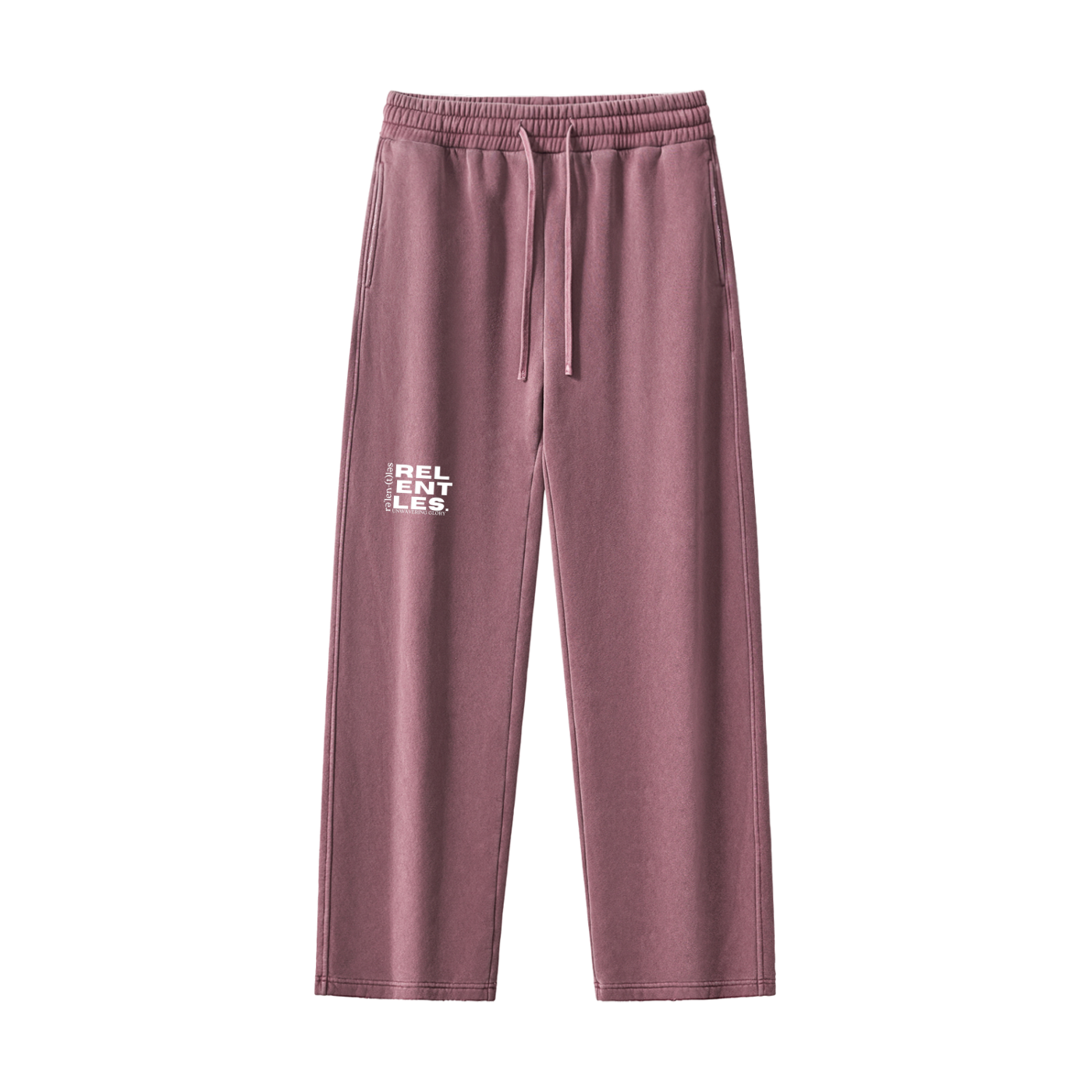 Frayed Enzyme Washed Fleece Sweatpants