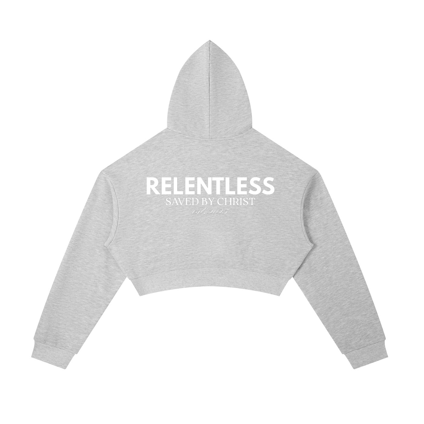 Essential Cropped Zip-Up Hoodie