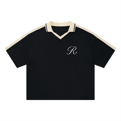 Unisex Color Block Polo Shirt