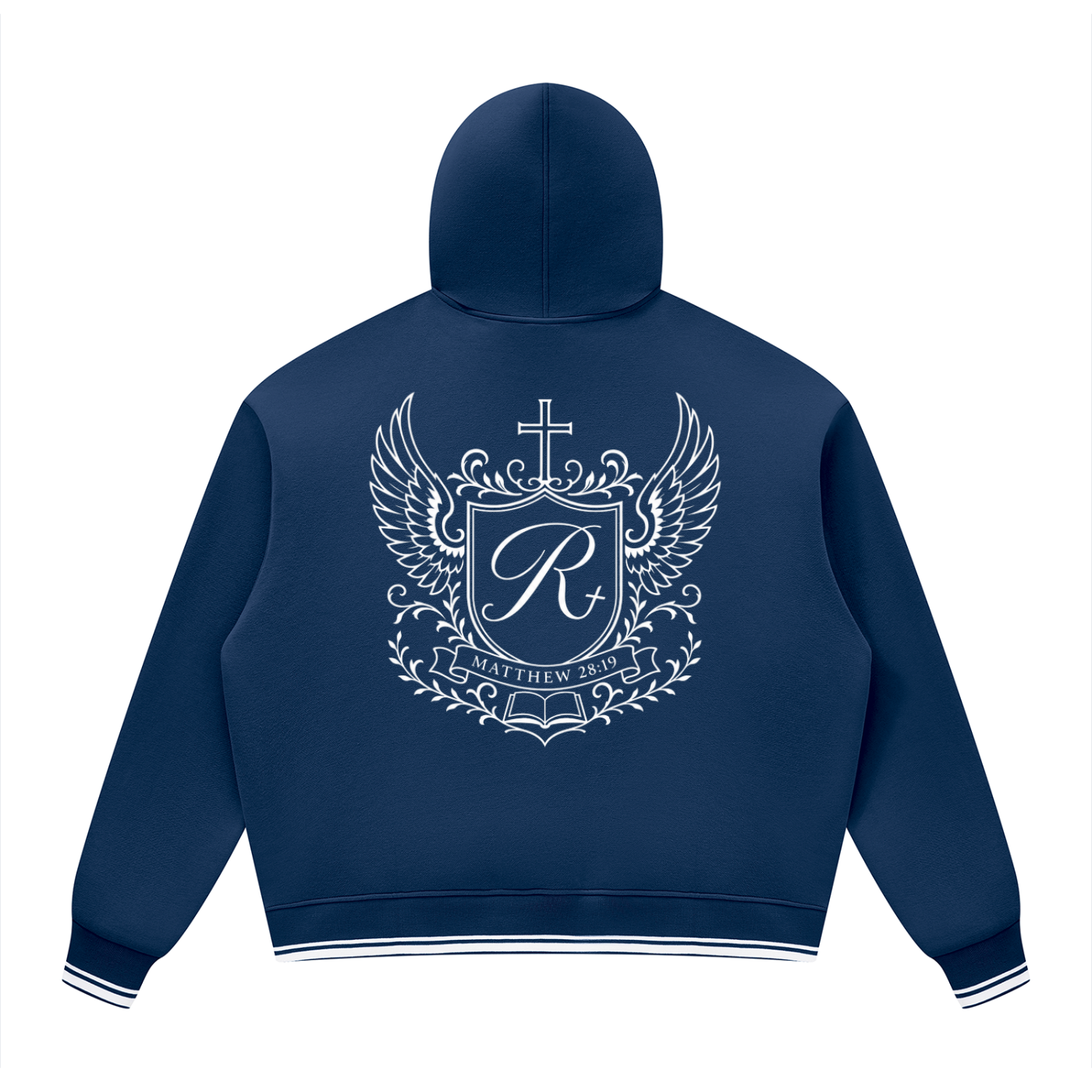 Unisex Oversized Color Block Fleece Hoodie