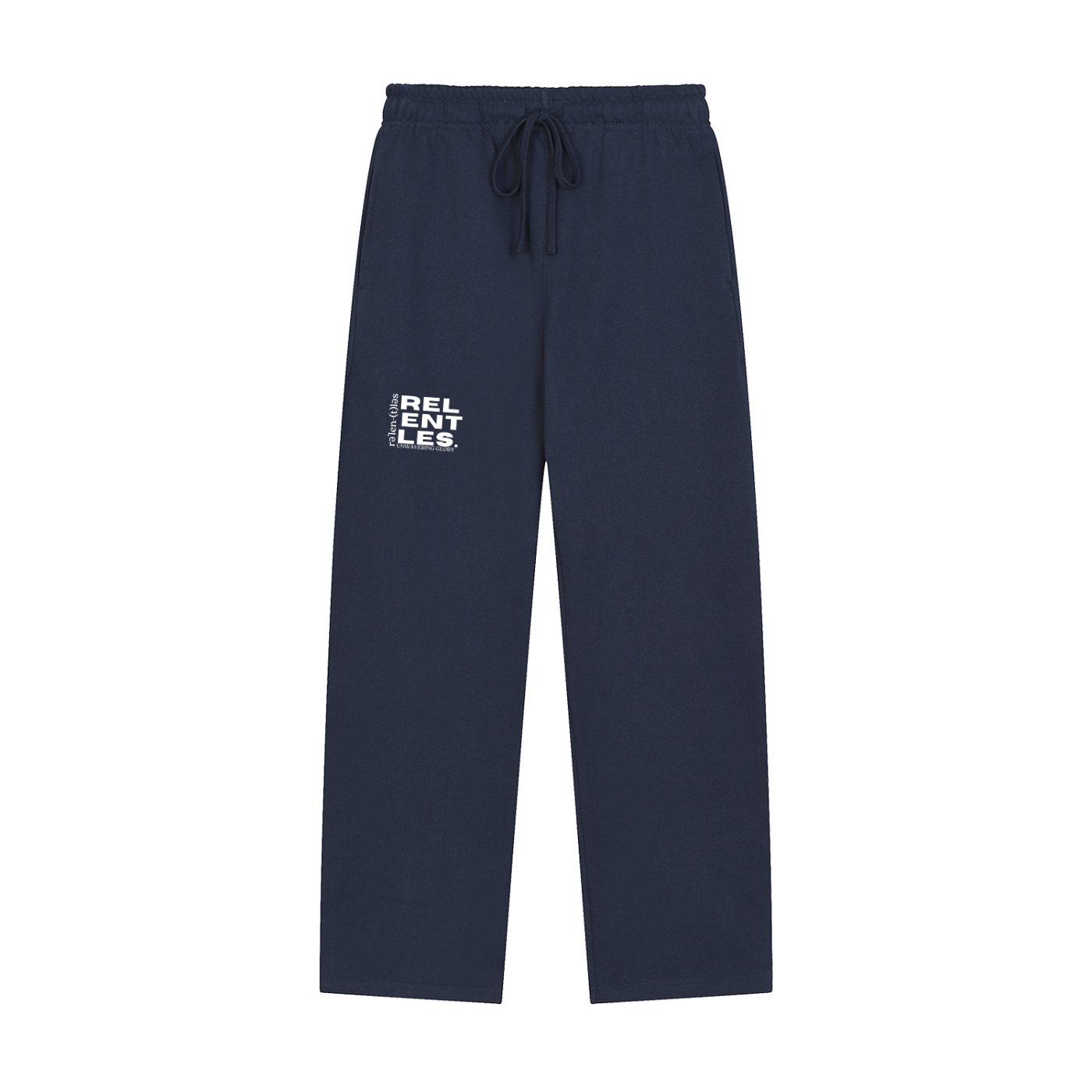 Solid Color Straight-Leg Sweatpants