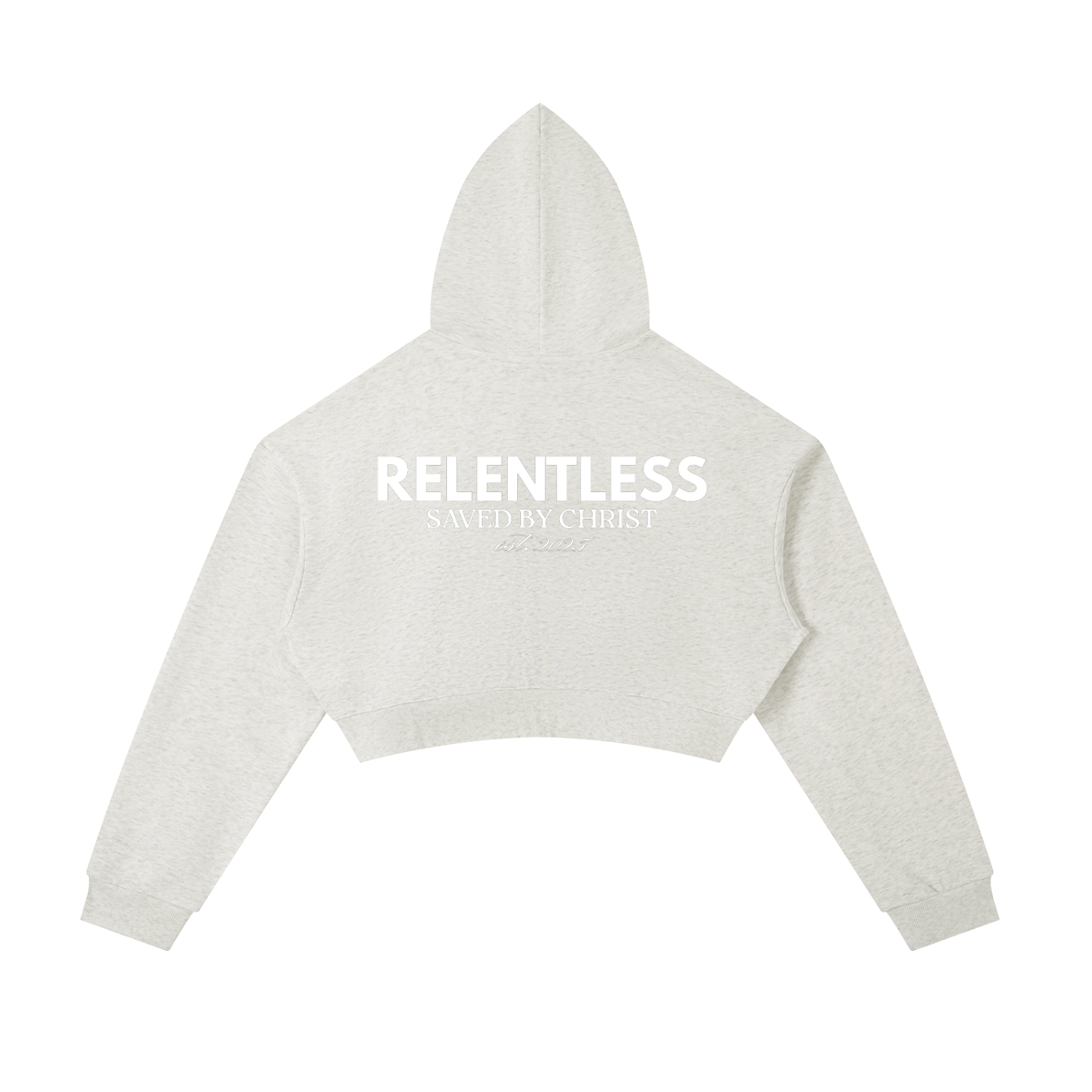 Essential Cropped Zip-Up Hoodie