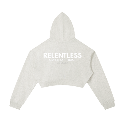 Essential Cropped Zip-Up Hoodie