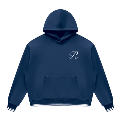 Unisex Oversized Color Block Fleece Hoodie
