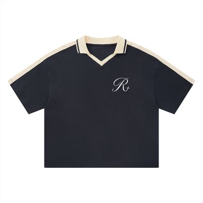 Unisex Color Block Polo Shirt
