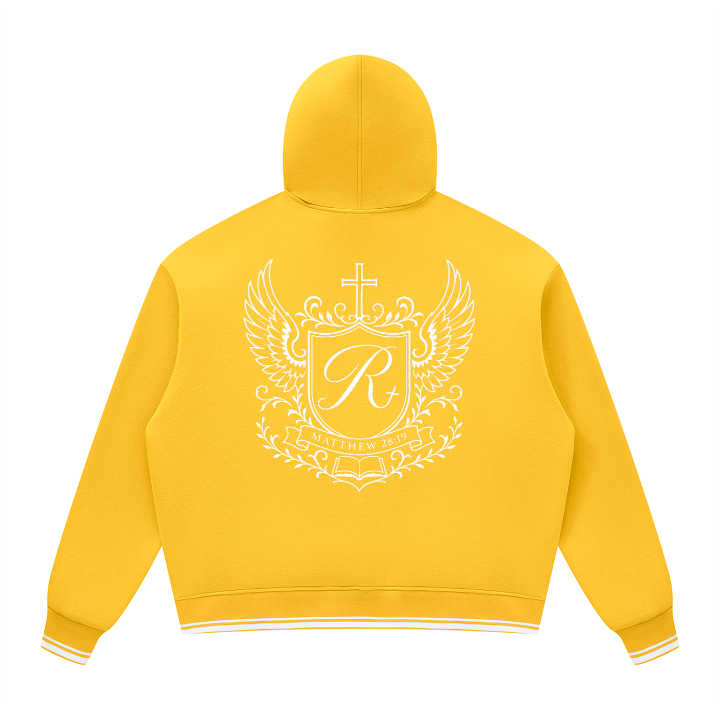 Unisex Oversized Color Block Fleece Hoodie