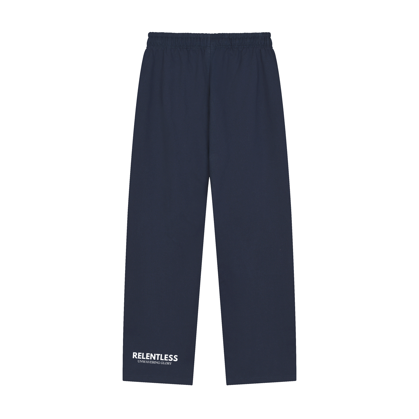 Solid Color Straight-Leg Sweatpants