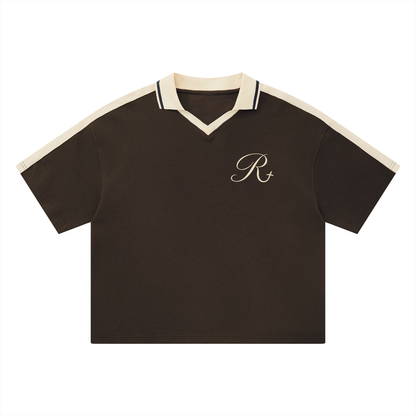 Unisex Color Block Polo Shirt