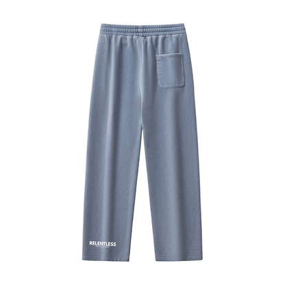 Frayed Enzyme Washed Fleece Sweatpants