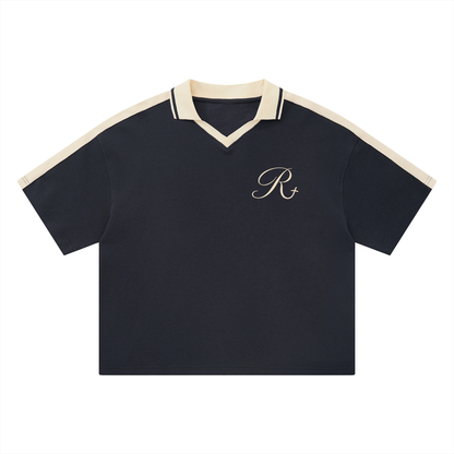Unisex Color Block Polo Shirt