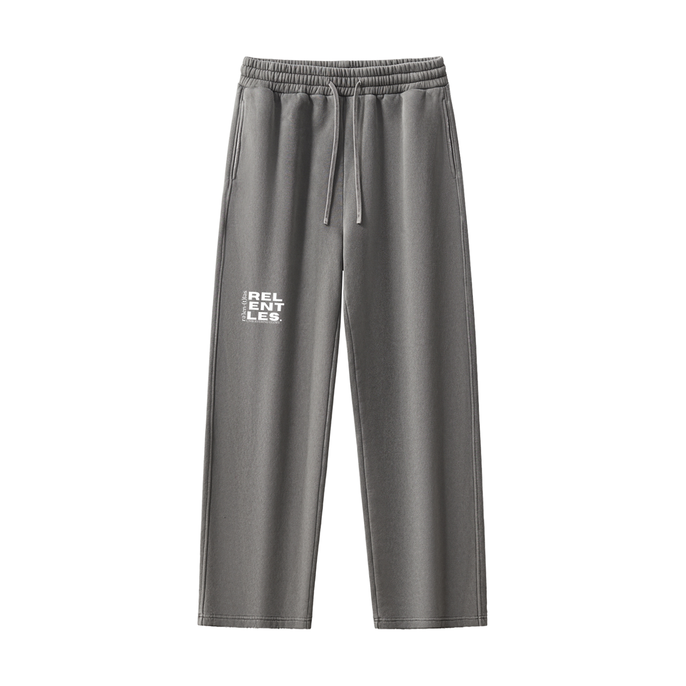 Frayed Enzyme Washed Fleece Sweatpants