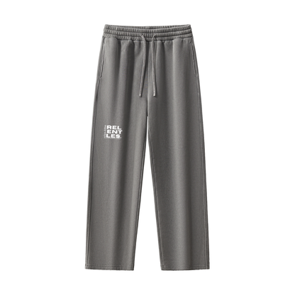 Frayed Enzyme Washed Fleece Sweatpants