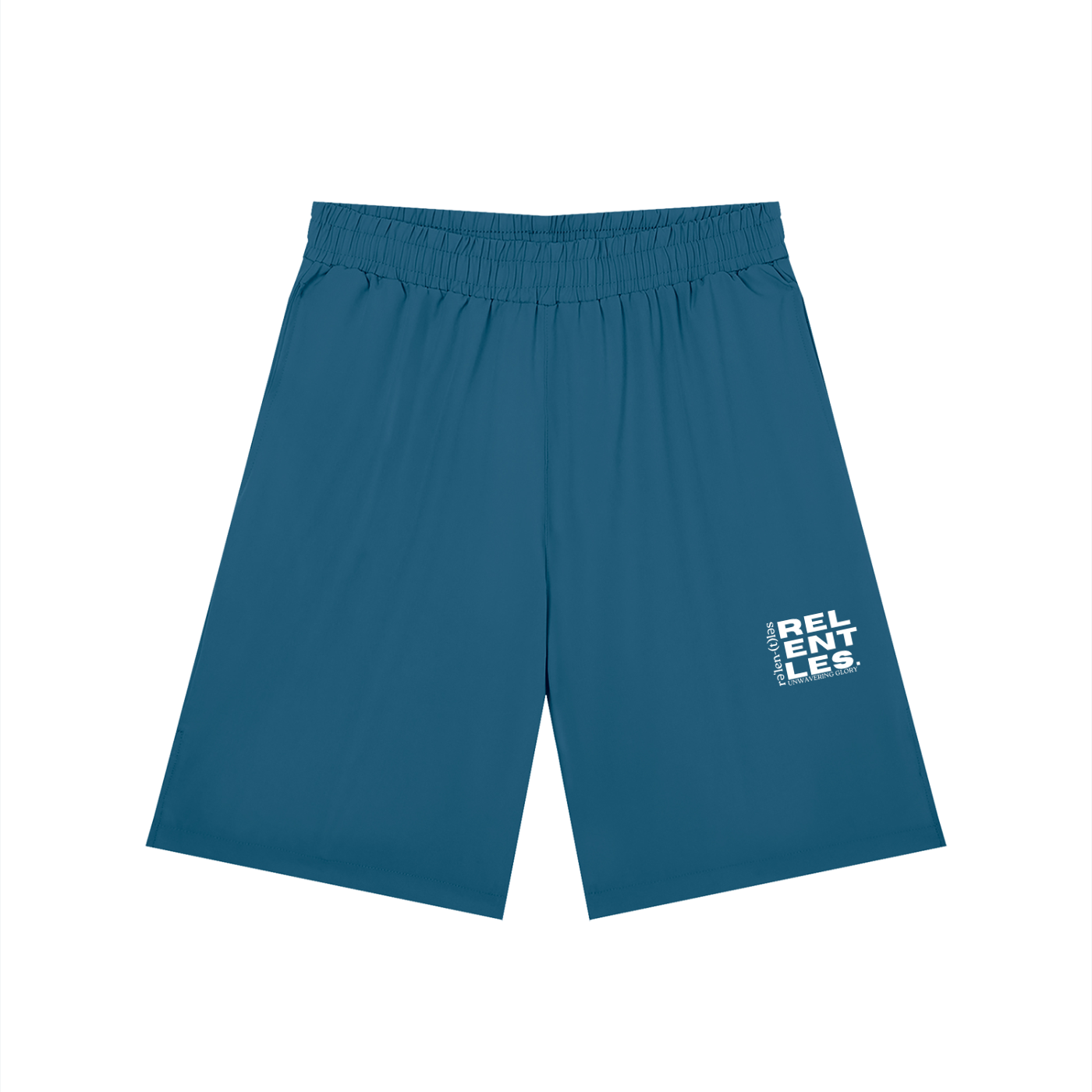 Men’s Solid Elastic Waist Shorts
