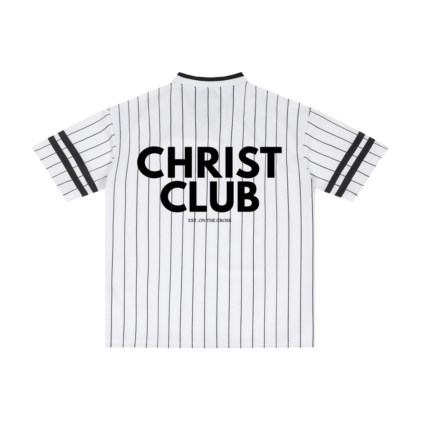 Unisex Striped Loose V-Neck T-Shirt