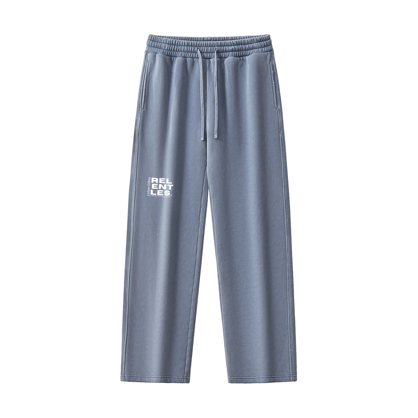 Frayed Enzyme Washed Fleece Sweatpants