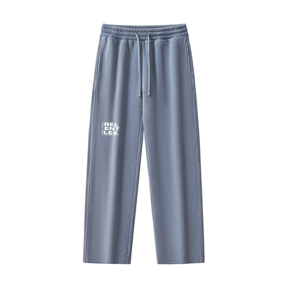 Frayed Enzyme Washed Fleece Sweatpants